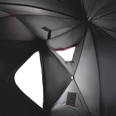 Outsunny 8 Person Ice Fishing Shelter, Pop-Up Portable Ice Fishing Tent Ice Shanty with Carry Bag, Two Doors and Anchors, Blue in Kuwait