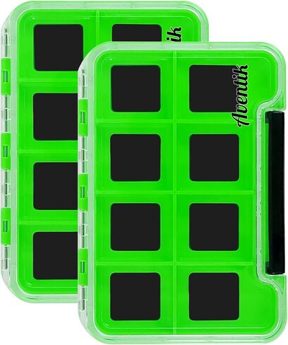 Aventik Waterproof Fly box,Waterproof Floating Fishing Lure Box (Small, Grip Foam Fly Box) in Kuwait