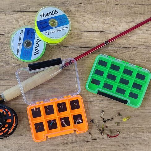 Aventik Waterproof Fly box,Waterproof Floating Fishing Lure Box (Small, Grip Foam Fly Box) in Kuwait