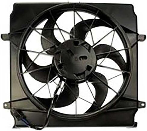 Engine Cooling Fan Assembly 1PCS Replaces 5174136AA, 55037692AA Compatible with Jeep Liberty 2004 2005 in Saudi Arabia