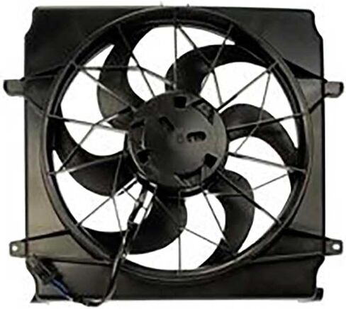 Engine Cooling Fan Assembly 1PCS Replaces 5174136AA, 55037692AA Compatible with Jeep Liberty 2004 2005 in Saudi Arabia