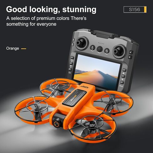 Brushless FPV RC Quadcopter, Full Guard with Screen Remote Controller | HD Dual Cameras Drone for Adult Beginners, Optical Flow Hovering Easy Flying Aircraft, 2 Long Flight Batteries Gift Idea in Saudi Arabia