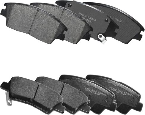 Ceramic Disc Brake Pads Kits Front and Rear, Fit for 2016 2017 2018 2019 2020 2021 Hyundai Tucson, 2017 2018 2019 2020 2021 Kia Sportage (D1847, D1445) in Kuwait