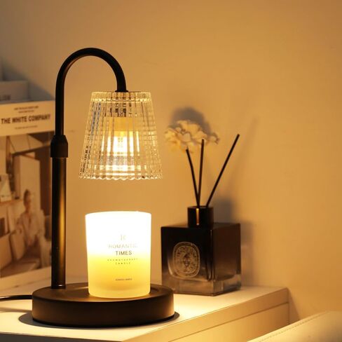 Candle Warmer Lamp,with Timer & Dimmer(3Bulbs),Candle Lamp Warmer Height Adjustable,Gifts for New Home,House Warming Gift,Birthday Gifts for Women/Daughter/Mom/Friend-Black in Saudi Arabia
