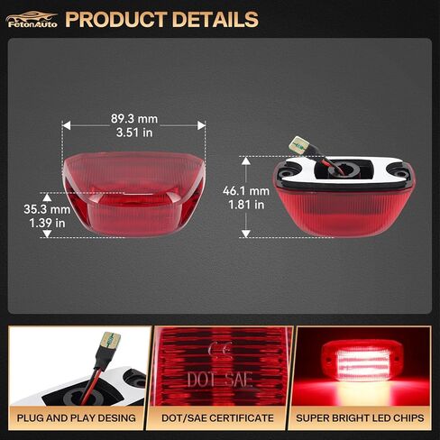 5 قطع مصابيح LED حمراء لسقف الكابينة لـ 2014-2024 دودج رام بروماستر 1500 2500 3500 مصابيح الجري الخلفية، عدسات حمراء، تصميم خرز مصباح 3 صفوف in Kuwait