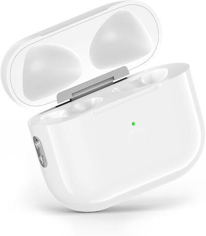 Wireless Charging Case Compatible with AirPods 3rd Generation, Replacement Charging Case with Bluetooth Pairing for AirPods 3rd, Sync Button & Lightning Port (White) in Saudi Arabia