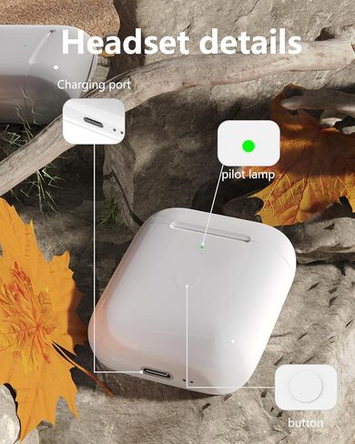 Wireless Charging Case Compatible with AirPods 3rd Generation, Replacement Charging Case with Bluetooth Pairing for AirPods 3rd, Sync Button & Lightning Port (White) in Saudi Arabia