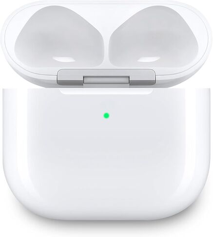 Wireless Charging Case Compatible with AirPods 3rd Generation, Replacement Charging Case with Bluetooth Pairing for AirPods 3rd, Sync Button & Lightning Port (White) in Saudi Arabia
