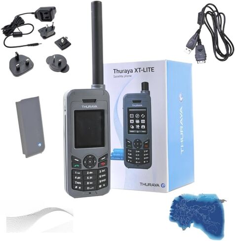 هاتف OSAT Thuraya XT-LITE عبر الأقمار الصناعية - صوت، رسائل نصية SMS، لا يتضمن بطاقة SIM أو وقت البث in Kuwait