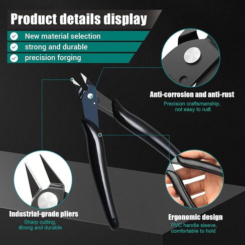 Needle Nose Pliers Set Angled Precision Wire Cutters Multi Purpose Electronics Jewelry Tool for Home Repair Crafts Hobby in Saudi Arabia