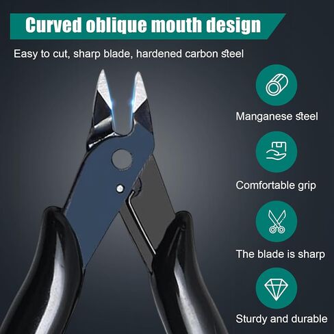 Needle Nose Pliers Set Angled Precision Wire Cutters Multi Purpose Electronics Jewelry Tool for Home Repair Crafts Hobby in Saudi Arabia