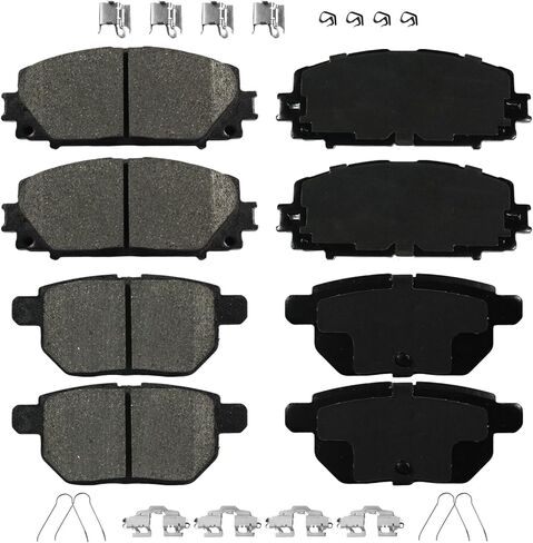 D1184 D1423 Ceramic Brake Pads Front Rear Brake Pads Brakes Kits Fits 2011-2017 Lexus CT200h, 2010-2022 Toyota Prius,2012-2015 Prius Plug-In,2017-2019 Prius Prime,8PCS in Saudi Arabia