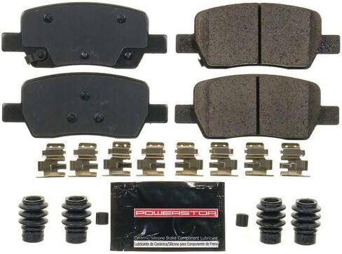 POWERSTOP Rear Carbon-Fiber Ceramic Brake Pads For Hyundai Santa Fe 2021-2023, Kia Carnival 2022, Kia Sorento 2021-2022 [Vehicle Specific] in Saudi Arabia