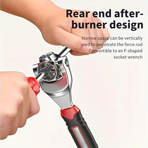 52 in 1 Multifunction Ratchet Wrench, Adjustable Repair Tool for Home and Automotive Use,Universal Socket Wrench with 360° Rotation in Saudi Arabia