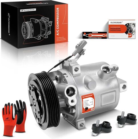 A-Premium Air Conditioner AC Compressor with Clutch Compatible with Mitsubishi Mirage 2014-2015/2017-2022, Mirage G4 2017-2022, with 6 Groove Pulley in Saudi Arabia
