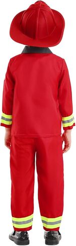 Seasons Fireman Role Play Costume, Red, Size 2T-4T in Saudi Arabia