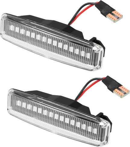 X AUTOHAUX 1 Pair Car LED Side Marker Lights Sequential Flashing Turn Signal Light Assembly 63142496299 BM2570108 for BMW 5 Series in Saudi Arabia
