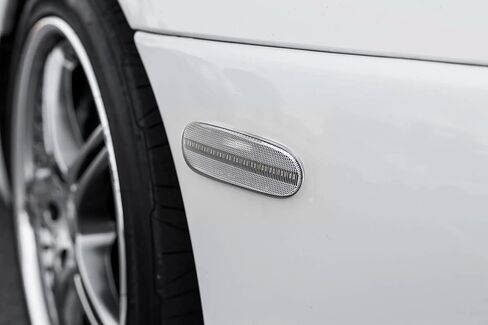 iJDMTOY عدسة مدخنة كهرمانية كاملة LED مجموعة مصابيح جانبية للمصد الأمامي متوافقة مع Toyota 1993-98 Supra، 2000-05 Celica، 2000-07 MR2، مدعومة بإجمالي 45-SMD LED، استبدل العلامات الجانبية الكهرمانية OEM in Kuwait