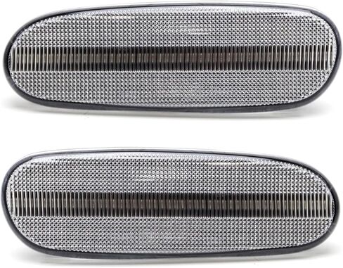 iJDMTOY عدسة مدخنة كهرمانية كاملة LED مجموعة مصابيح جانبية للمصد الأمامي متوافقة مع Toyota 1993-98 Supra، 2000-05 Celica، 2000-07 MR2، مدعومة بإجمالي 45-SMD LED، استبدل العلامات الجانبية الكهرمانية OEM in Kuwait
