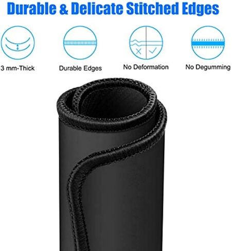 1PC Mouse Pad,Computer Mouse Mat with Anti-Slip Rubber Base, Easy Gliding,Portable, Washable Mousepads Bulk with Comfortable Cloth, Mouse Pads for Computers Laptop Mouse in Saudi Arabia