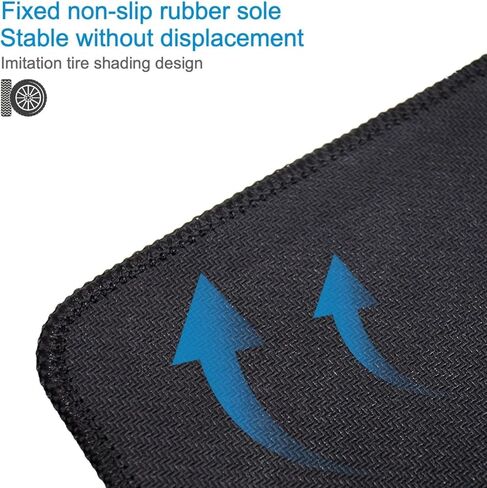 1PC Mouse Pad,Computer Mouse Mat with Anti-Slip Rubber Base, Easy Gliding,Portable, Washable Mousepads Bulk with Comfortable Cloth, Mouse Pads for Computers Laptop Mouse in Saudi Arabia