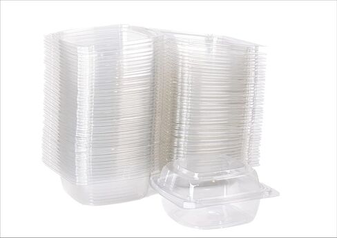 Smygoods Herbs Disposable Clamshell Containers, 0.25 oz, Pack of 50 in Saudi Arabia