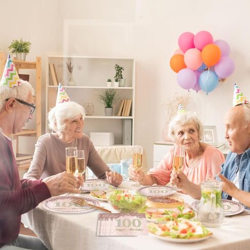 40 Pcs Rose Gold 75th Birthday Napkins 2 Ply Disposable Birthday Napkin for Women Birthday Dinner Rose Gold Luncheon Napkins for 75th Birthday Decorations & Anniversary 13 x 13 Inch in Kuwait