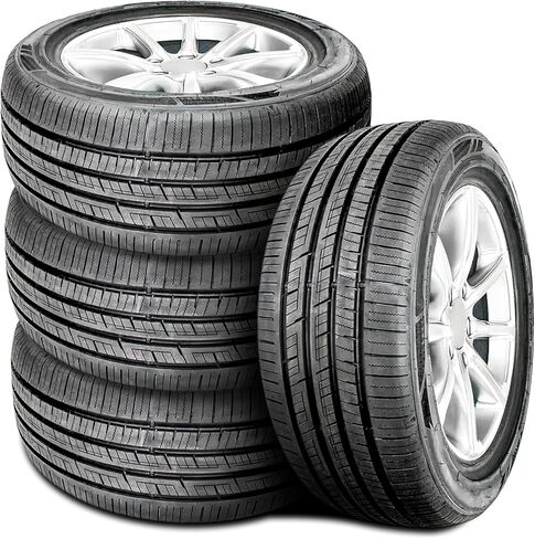 إطار نصف قطري عالي الأداء لراكب السباق باللون الأسود الملكي - 225/40R19 225/40ZR19 225/40/19 225/40-19 نطاق تحميل 93 وات XL 4 طبقات BSW جدار جانبي أسود UTQG 420AA in Kuwait