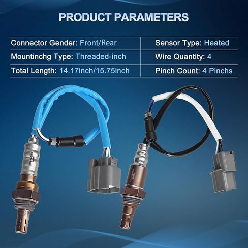 O2 Oxygen Sensor Upstream and Downstream for Honda CR-V LX EX EX-L SE 2.4L L4 2005-2006, O2 Sensor Replace 234-9064 234-4352 2Pcs in Saudi Arabia