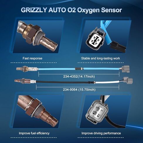 O2 Oxygen Sensor Upstream and Downstream for Honda CR-V LX EX EX-L SE 2.4L L4 2005-2006, O2 Sensor Replace 234-9064 234-4352 2Pcs in Saudi Arabia