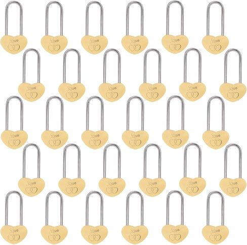 2 قطعة 3.5 بوصة 50 مم قفل الحب على شكل قلب قفل الرغبات بدون مفتاح لعشاق الزفاف، عيد الحب، الذكرى السنوية، السفر، عيد الحب (بدون مفتاح) in Kuwait