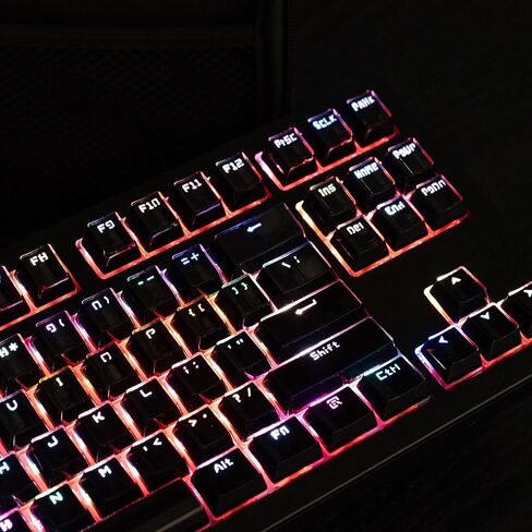 mintcaps Keycaps - 104 Keys Crystal Jelly Keycaps Translucent Custom Keyboard Keycap OEM Profile Cute Keycaps for 60/65 /75/100 Cherry Gateron Mx Mechanical, Pink and White in Saudi Arabia