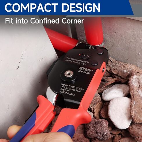 iCrimp Rachet PEX Pipe Cinch Tools for Stainless Steel Clamps meet ASTM 2098 clamping 3/8, 1/2, 3/4, 5/8,1-inch Pipe Tubing Blue in Kuwait