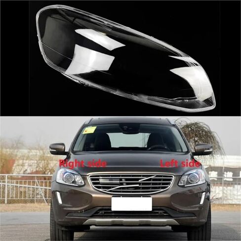 متوافق مع فولفو XC60 2014 2015 2016 2017 غطاء المصابيح الأمامية غطاء المصباح الشفاف عاكس الضوء استبدال عدسة الإسكان الأصلية (الجانب الأيسر) in Saudi Arabia
