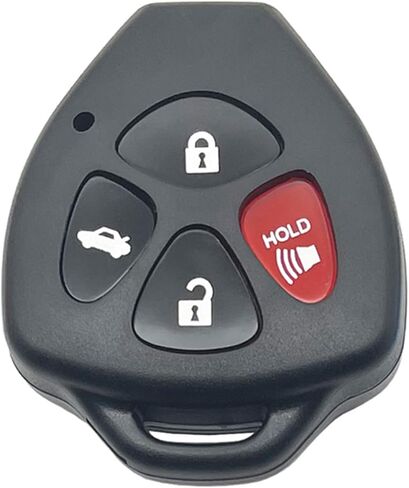 Replacement Key Fob Shell Keyless Entry Remote Car Key Fob Cover Case Fits for Toyota 2008-2013 Avalon / 2007-2011 Camry / 2008-2012 Corolla / 2009-2014 Venza (Black + Black) in Saudi Arabia