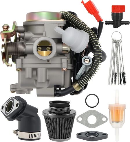 GY6 50CC Carburetor for Taotao Go Kart Moped Scooter 49CC 50 CC 80CC 139QMA 139QMB 4 Stroke 18MM Carb with Air Filter in Saudi Arabia