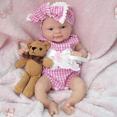 Mire & Mire 14" Reborn Baby Dolls, Realistic Soft Silicone Newborn Baby Dolls, Not Vinyl Dolls in Saudi Arabia