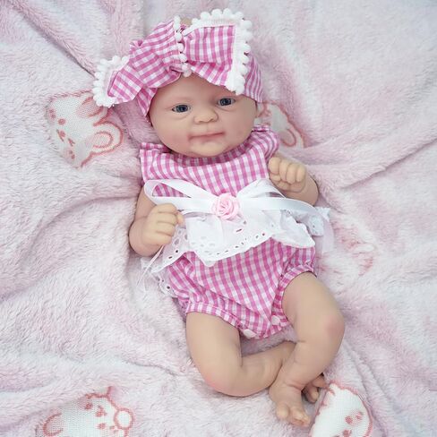 Mire & Mire 14" Reborn Baby Dolls, Realistic Soft Silicone Newborn Baby Dolls, Not Vinyl Dolls in Saudi Arabia