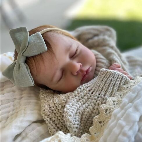 RXDOLL 20 بوصة نائمة تولد من جديد دمى طفل سيليكون كامل الجسم اليدوية نابض بالحياة التي تبدو الحياة الحقيقية واقعية الوليد طفل دمية فتاة لينة الفينيل لعبة الهدايا للأطفال سن 3+ in Kuwait