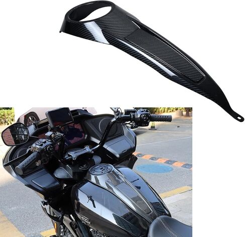 POWER JAMES 100% Black Carbon Fiber Gas Fuel Tank Panel Console Compatible with 2023-25 CVO Street Glide, Road Glide, FLHXSEST, FLTRSEST, 2025 FLHX, FLTR in Saudi Arabia