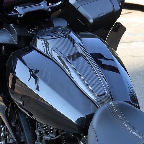 POWER JAMES 100% Black Carbon Fiber Gas Fuel Tank Panel Console Compatible with 2023-25 CVO Street Glide, Road Glide, FLHXSEST, FLTRSEST, 2025 FLHX, FLTR in Saudi Arabia