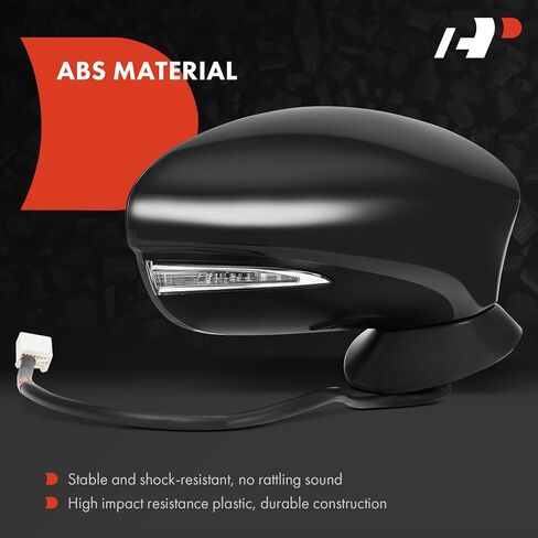 A-Premium Passenger Side Power Door Mirror - Compatible with Lexus IS200t 16-17, IS250 14-15, IS300 16-20, IS350 14-20 - Heated Manual Folding Outside Rear View Mirror w/Turn Signal Puddle Light in Saudi Arabia