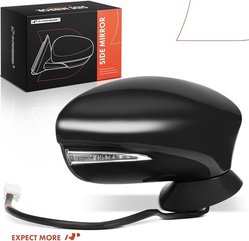 A-Premium Passenger Side Power Door Mirror - Compatible with Lexus IS200t 16-17, IS250 14-15, IS300 16-20, IS350 14-20 - Heated Manual Folding Outside Rear View Mirror w/Turn Signal Puddle Light in Saudi Arabia