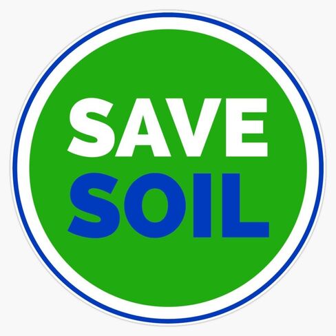 Magnet Save Soil Save Nature Save World T Magnetic Vinyl Sticker 5" in Saudi Arabia