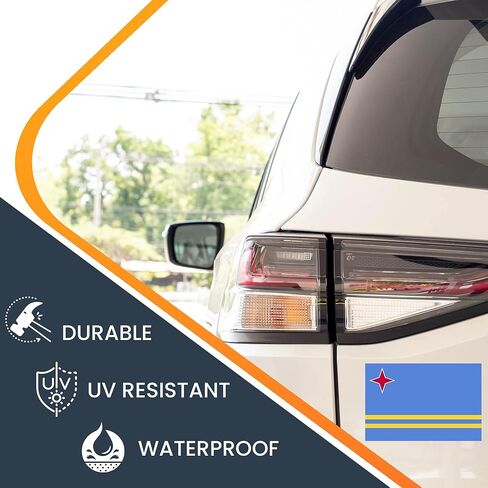 ملصق مغناطيسي بعلم أروبا أروبا من Magnet Me Up، مقاس 4 × 6 بوصات، مغناطيس سيارات شديد التحمل للسيارة، شاحنة الدفع الرباعي، يلتصق بأي سطح مغناطيسي، عنصر ثقافي، يظهر الفخر ببلدك، صُنع في الولايات المتحدة الأمريكية in Saudi Arabia