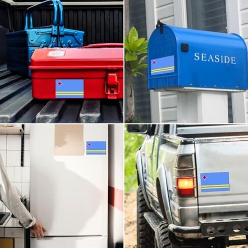 ملصق مغناطيسي بعلم أروبا أروبا من Magnet Me Up، مقاس 4 × 6 بوصات، مغناطيس سيارات شديد التحمل للسيارة، شاحنة الدفع الرباعي، يلتصق بأي سطح مغناطيسي، عنصر ثقافي، يظهر الفخر ببلدك، صُنع في الولايات المتحدة الأمريكية in Saudi Arabia