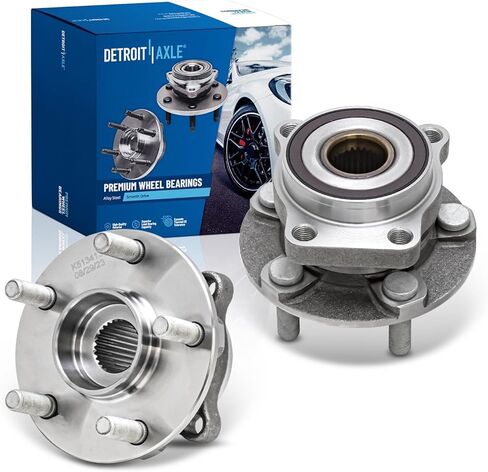 Detroit Axle - 2 Front Wheel Bearing Hubs for Subaru Forester Crosstrek Impreza XV Crosstrek, Wheel Bearing and Hubs Assembly Replacement in Saudi Arabia