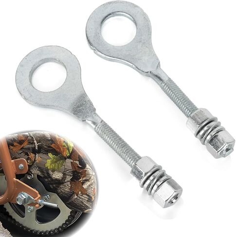 PSLER Chain Tensioner Adjuster - Rear Axle Blocks Chain Adjuster for Precise Alignment & Smooth Riding, Fits for 196cc 6.5hp Mini Bike 50-125cc ATV CRF CT200U Motovox MBX10 MBX11 Mini Bike Trail, 2PCS in Saudi Arabia