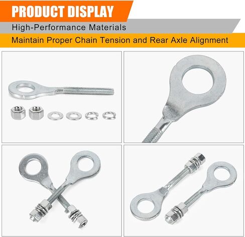 PSLER Chain Tensioner Adjuster - Rear Axle Blocks Chain Adjuster for Precise Alignment & Smooth Riding, Fits for 196cc 6.5hp Mini Bike 50-125cc ATV CRF CT200U Motovox MBX10 MBX11 Mini Bike Trail, 2PCS in Saudi Arabia