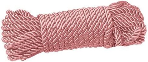 Braided Nylon Silk Ropes - Extra Strength Durable and Soft Thick Multi-Purpose Length 32ft with 8mm Diameter – Pack of 1 Rope (White) in Saudi Arabia